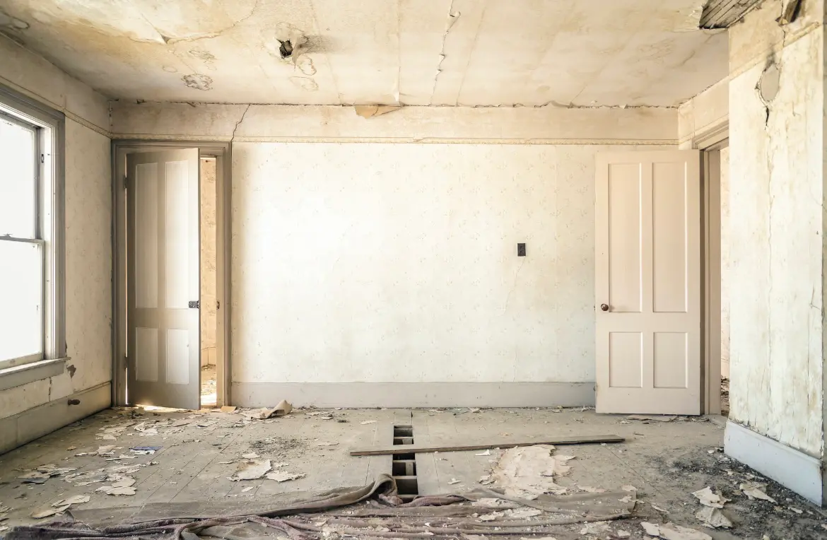 Waste disposal crew managing a cleanout project in Blue Springs